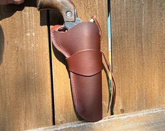 Ruger Super Wrangler, Ten, and Seven 22 and 327 caliber Side Draw Holster Single Action for 5 1/2 inch barrel.