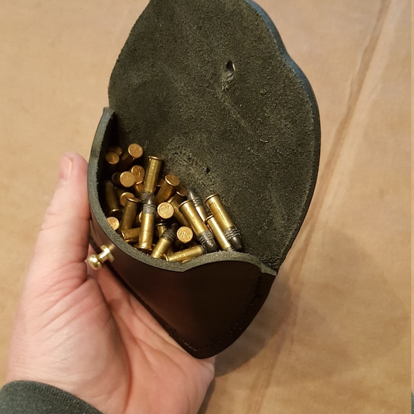 Western Gun Leather 22 and .17 caliber Ammo Pouch