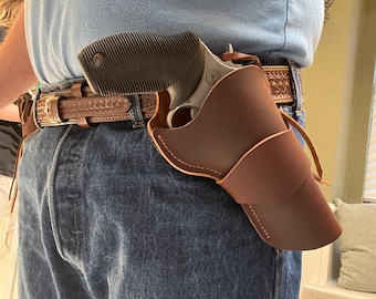 Taurus Tracker 627 Ruger GP100 Leather Cross Draw Holster