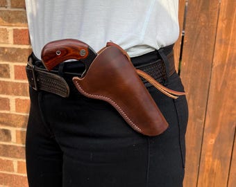 Ruger BearCat Holster for 3 1/2 inch barrel or 3 inch barrel. Single Action SAA SASS