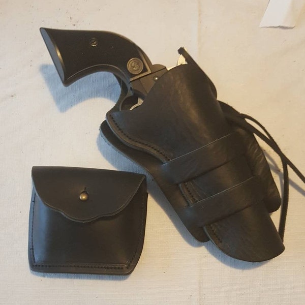 Buy Azula Leather Cross Draw Holster For Ruger Wrangler 4.62" .22lr Single Action Revolver Black
