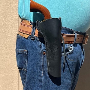 1862 Pocket Police Revolver 5 1/2 inch barrel Side Draw Holster.