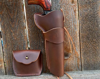 Heritage Rough Rider Side Draw Holster for 6.5 inch barrel with Ammo Pouch