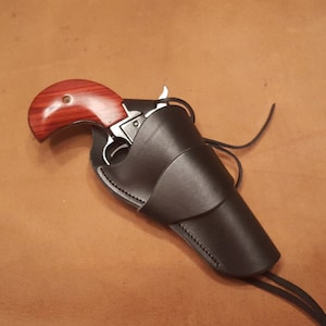 Ruger Wrangler cross draw holster for 3 3/4 inch barrel.
