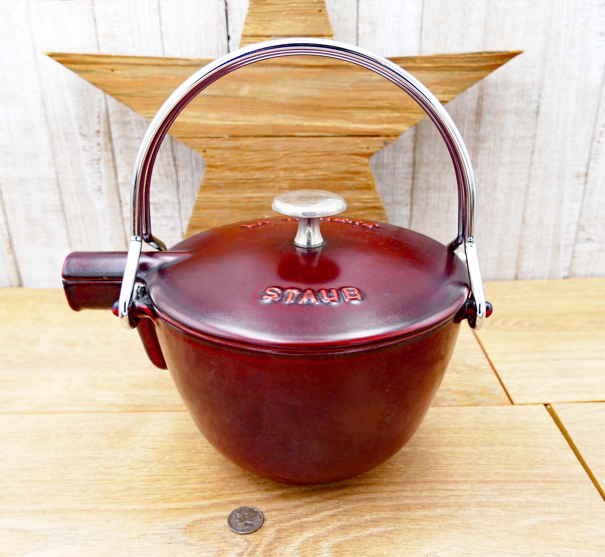 Staub 12 Cast Iron Square Grill Pan - Grenadine