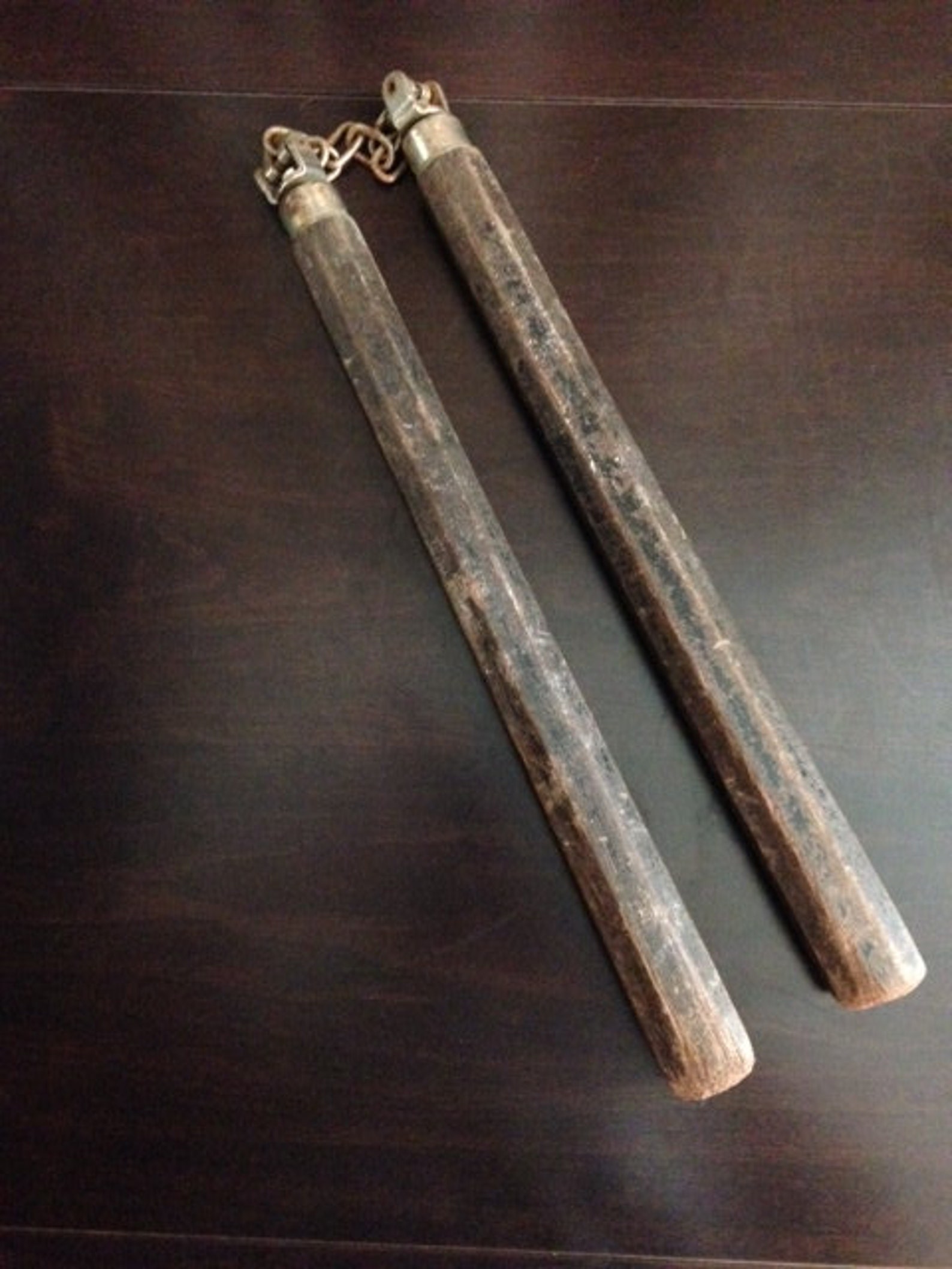 Vintage Wooden Nunchucks Etsy