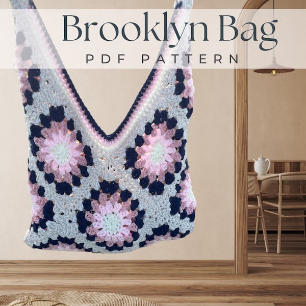 Crochet Bag Pattern, easy crochet bag, granny square bag pattern, crochet bag pattern with video, granny square pattern, crochet video