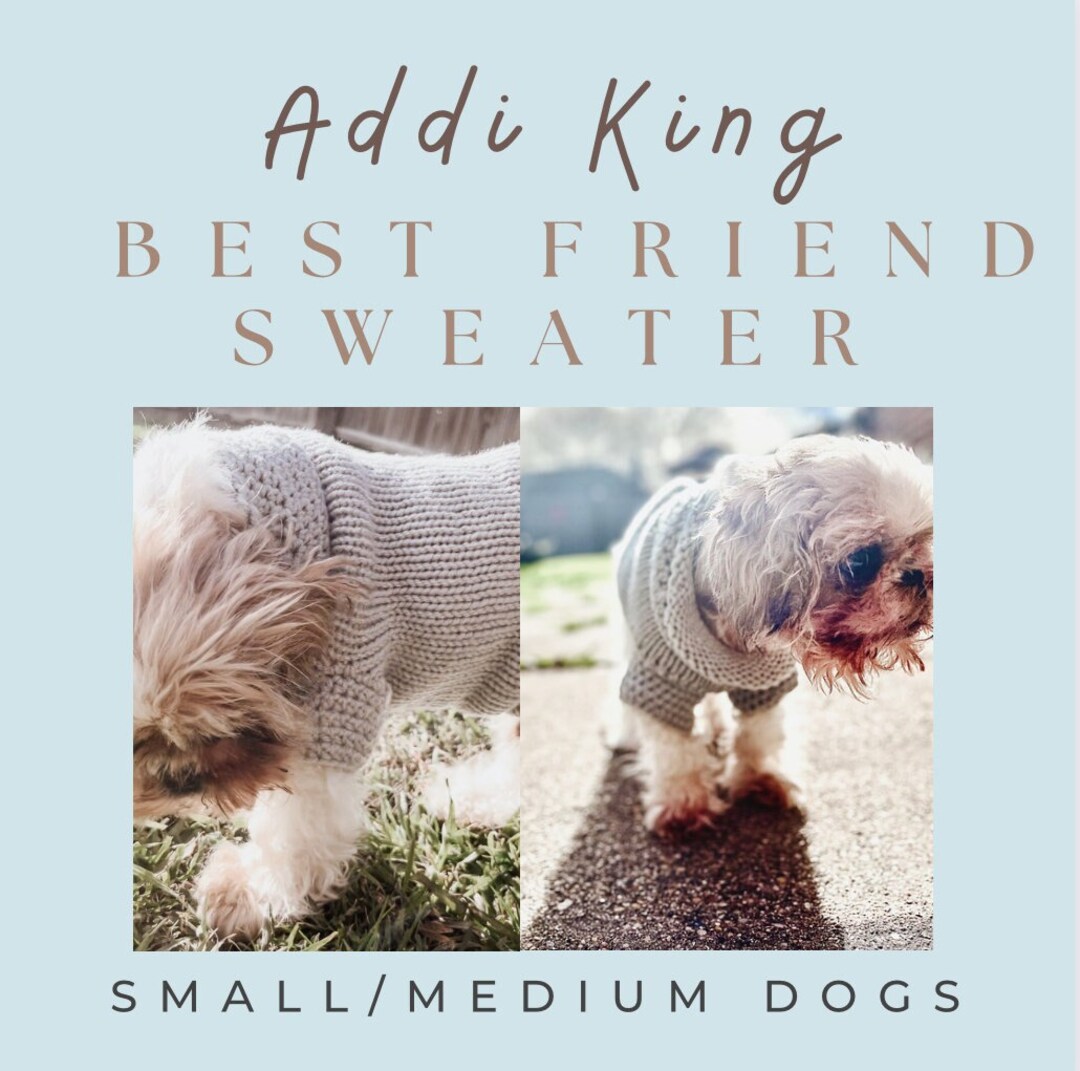 Addi King Dog Sweater Pattern, Thunder Shirt, Dog Sweater, Shih Tzu