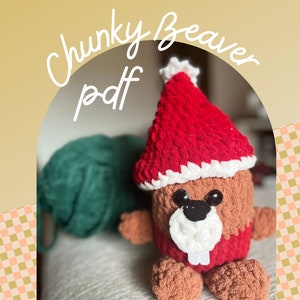 Beaver crochet pattern, Amigurumi Beaver Pattern, Beginner Beaver Crochet PDF, Easy Animal Crochet Pattern, DIY Crochet Animal tutorial