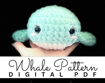 Crochet pattern whale, crochet whale, amigurumi patterns, whale plush, crochet animals plush pattern, sea animals pattern