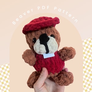 Bucee beaver crochet pattern Amigurumi gas station beaver