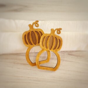 Fall Napkin Rings, Pumpkin Engraved Fall Napkin Ring Blanks, Wood Craft Blanks, Holiday Napkin Rings, Wedding Napkin Rings, Napkin Holders
