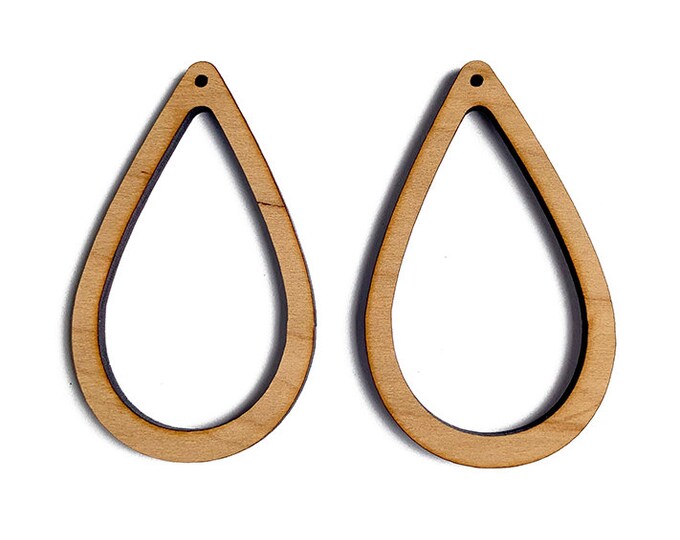 Wood Blanks Jewelry Blanks Wood Earring Blanks Drop Etsy