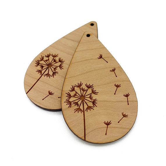 Wood Drop Blanks Jewelry Blanks Wood Earring Blanks Wood 