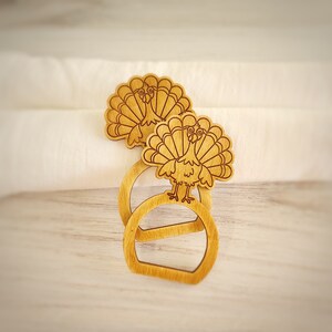 Fall Napkin Rings, Thanksgiving Turkey Engraved Napkin Ring Blanks, Craft Blanks, Holiday Napkin Rings, Wedding Napkin Rings, Napkin Holder