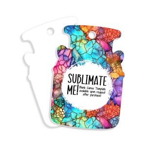 Milk Can Sublimation Blanks for Jewelry and Keychain Charms, White Double Sided Sublimation Acrylic, GT-08-0014