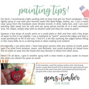 a hand holding an apple with the words painting tips