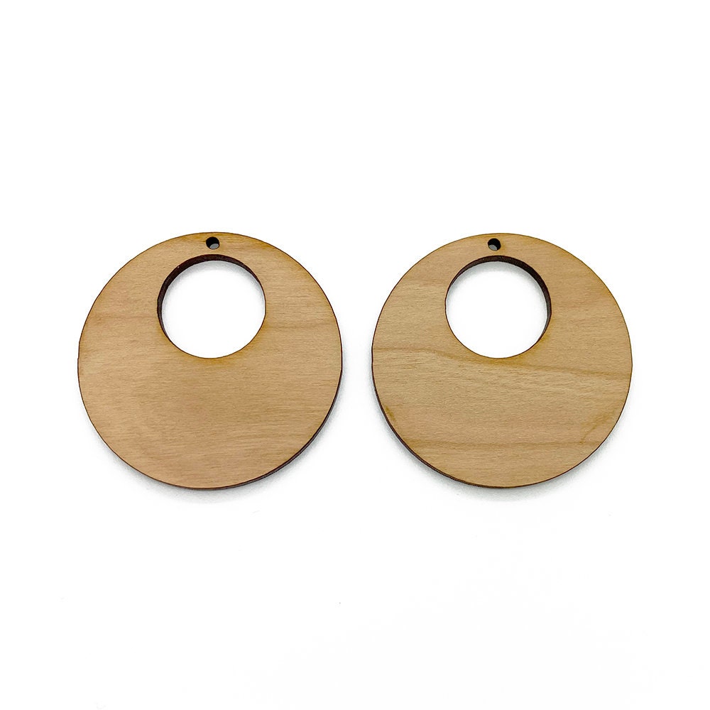 Wood Earring Blanks 50mm Wood Blanks Jewelry Blanks Drop Etsy