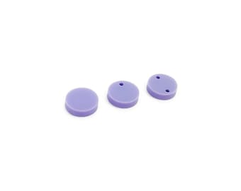 Circle Acrylic Cabochons, Glitter Cabochons, Acrylic Earring Blanks, Acrylic Cabochons, Cabochons with Holes, Jewelry Charms, GT-03-0015