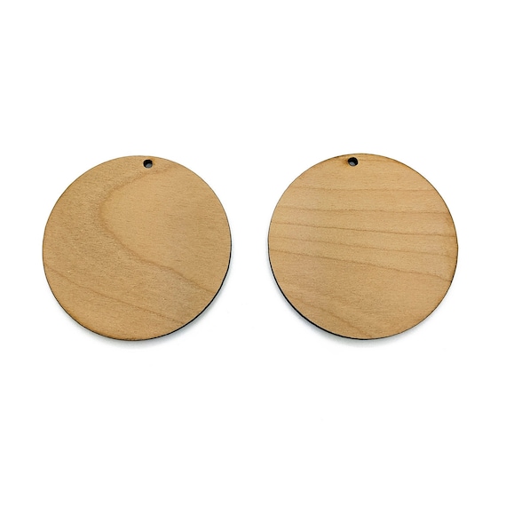 Wood Earring Blanks 50mm Circle, Wood Blanks, Jewelry Blanks, Wood Necklace  Blanks, Wood Drop, Wooden Blanks, Jewelry Blank, GT-01-0014 -  Israel