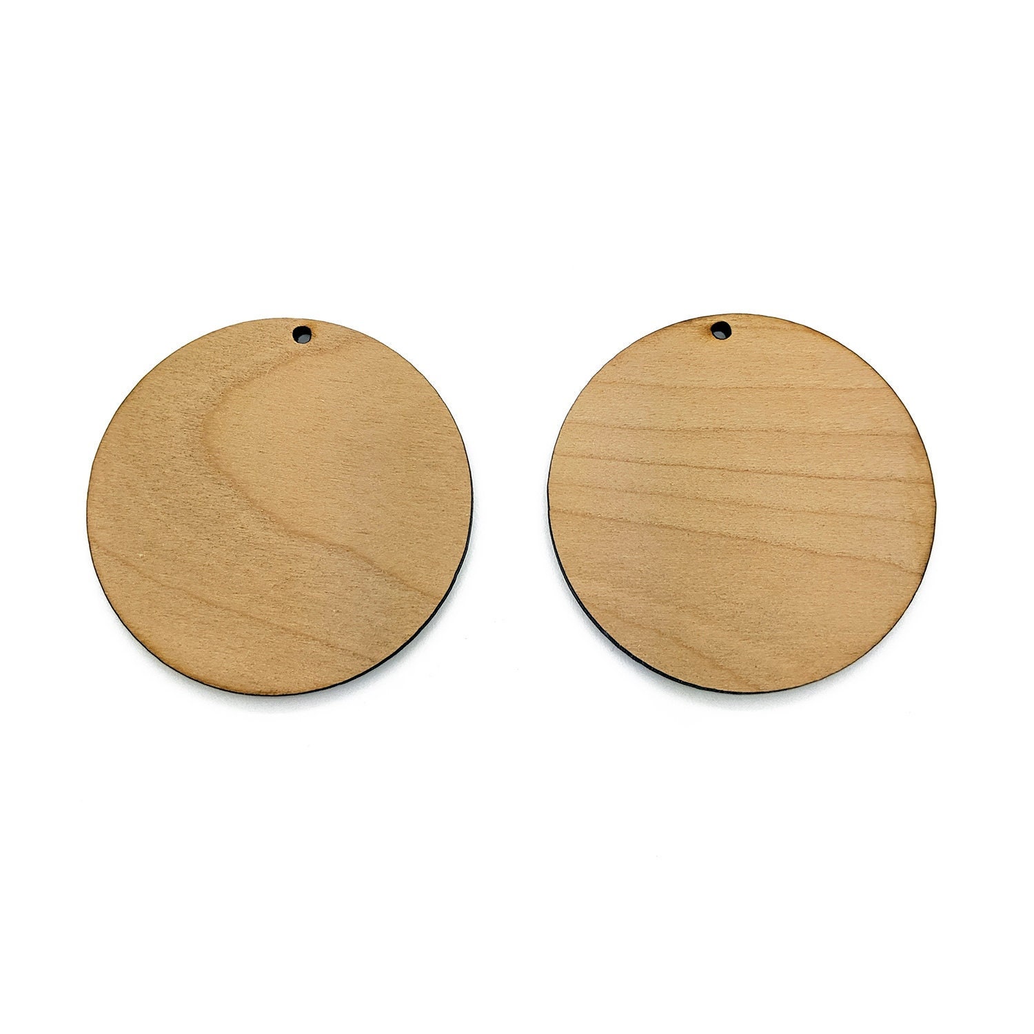Wood Earring Blanks 50mm Circle Wood Blanks Jewelry Blanks Etsy