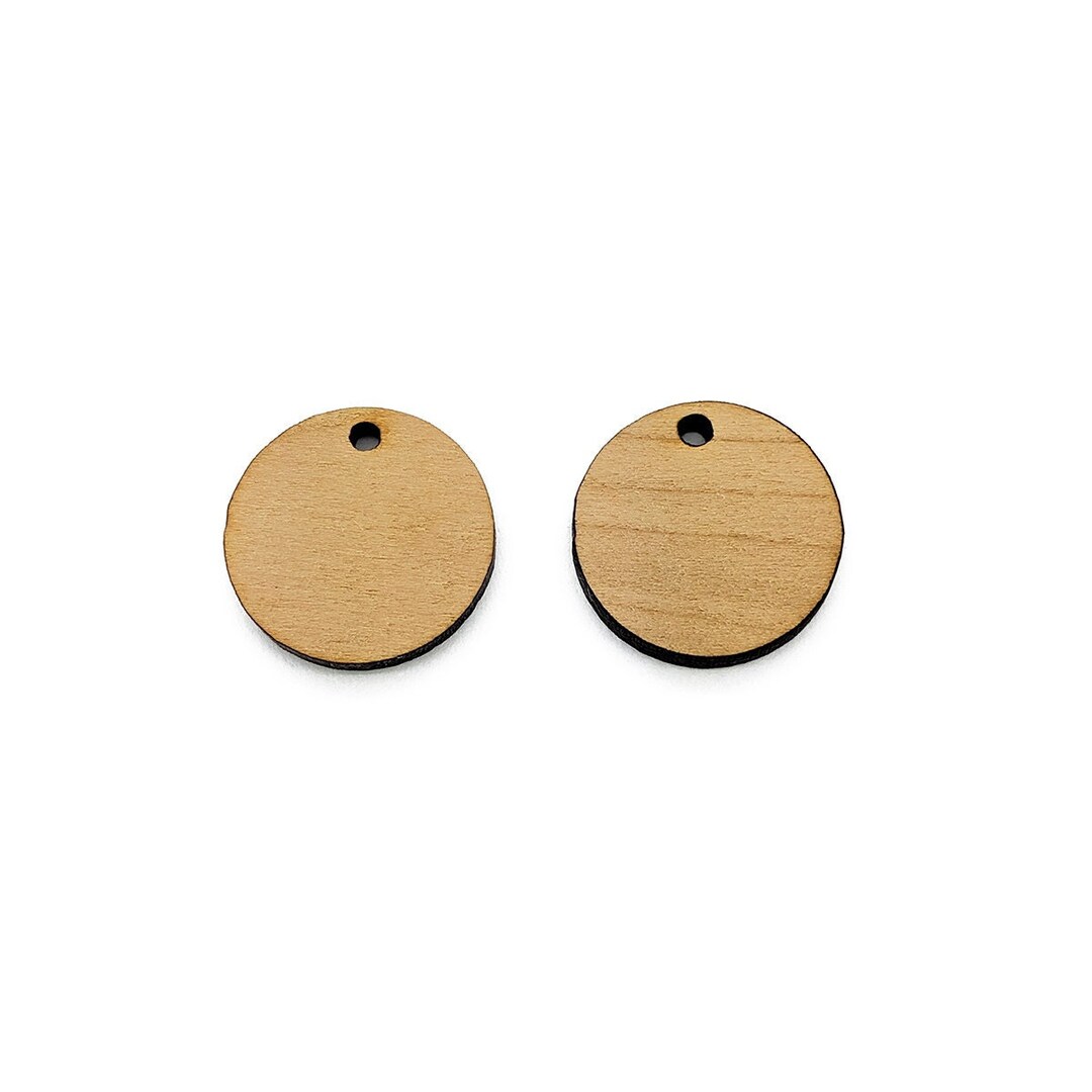 Wood Earring Blanks 20mm Circle, Wood Blanks, Jewelry Blanks, Wood
