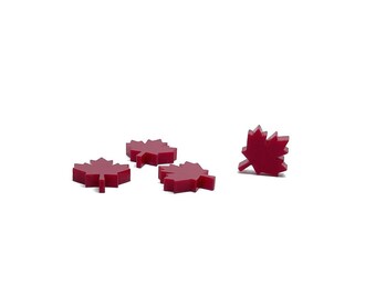 Mini Maple Leaf Jewelry Blanks, Glitter Cabochons, Laser Cut Blanks, Wood Earring Blanks, DIY Earring Making Supplies, GT-03-0012