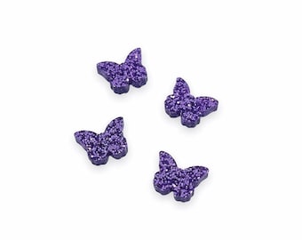 Butterfly Acrylic Cabochons, Glitter Cabochons, Laser Cut Acrylic Shape, Acrylic Earring Supplies, Mini Acrylic Cabochon, GT-03-0005
