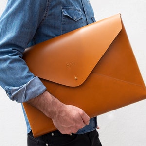 Portafolio de cuero A3 - Fotógrafos Artistas Arquitectos Diseñadores Interiores folio - Extra grande - Bronceado