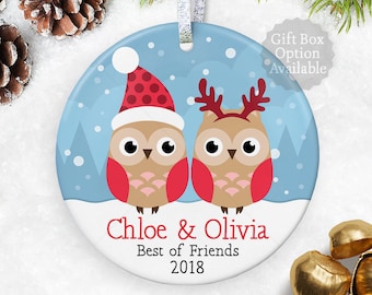 bff best friend gift for friends ornament long distance friendship gift best friend christmas gift going away gift best friend ornament - Best Friend Christmas Ornaments bff best friend gift for friends ornament long distance friendship gift best friend christmas gift going away gift best friend ornament - Best Friend Christmas Ornaments