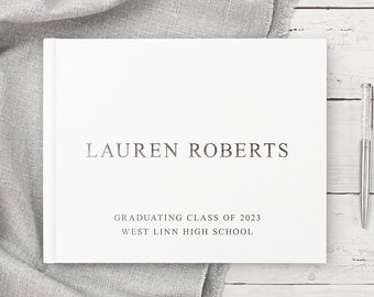 Graduation Party Guest Book for High School Graduation Party, Photo Album Well Wishes Signature Book for Classmates Friends