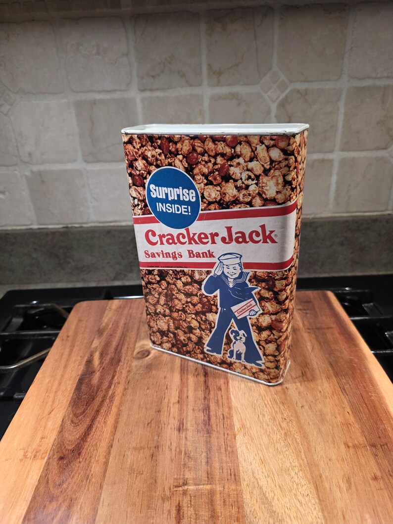 Popcorn Thinking Box Vintage Cracker Jack Box Kid Money Bank - Etsy