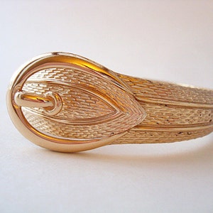 Vintage Gold Avon Buckle Bracelet image 1