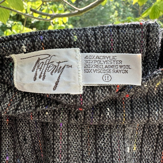 Recycled wool slit pencil skirt