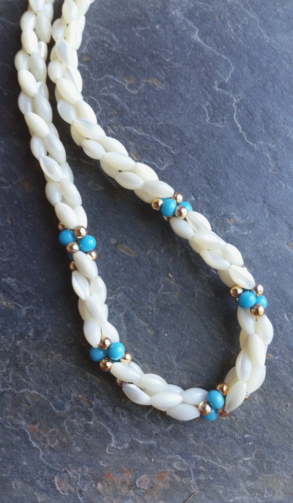 Vintage Shell Bead Necklace