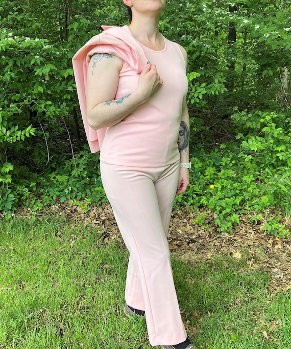 Vintage Pink 4 Piece Women's Suit, Pantsuit, Skir… - image 3