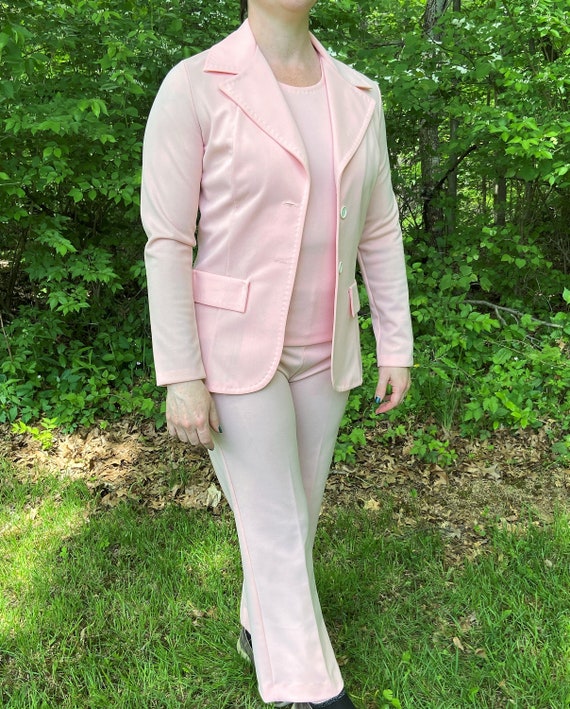 Vintage Pink 4 Piece Women's Suit, Pantsuit, Skir… - image 5