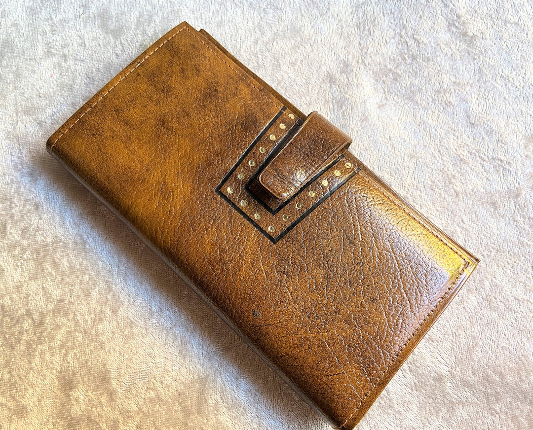 Portafoglio Marrone Classico Portafoglio Uomo Lungo Bifold In Pelle - Porta Carte Di Credito, Banconote E Foto Portafoglio Uomo Stile Classico