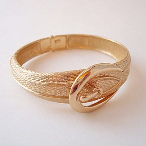 Vintage Gold Avon Buckle Bracelet image 2
