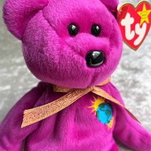 Vintage Ty Millennium Bear, Tag Errors, Beanie Baby