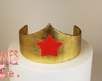 Wonder Woman Crown Etsy