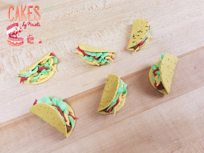 Taco Cupcake Toppers MADE TO ORDER Etsy