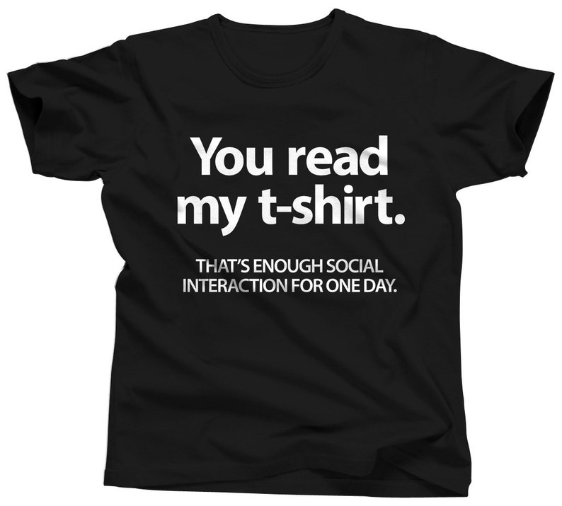Anxiety Shirt Social Anxiety Tshirt Social Interaction Etsy
