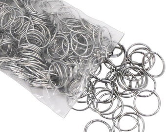 Silver Split Ring Key Ring Bulk 19mm - Pack of 100