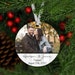 Personalized Engagement Ornament 2021, Custom Engagement Ornament Picture, Photo Christmas Engaged 2021 Ornament, Gift for Newly Engaged 