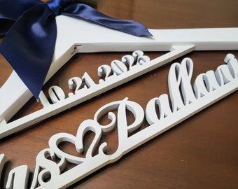 LaserCut / Wedding Dress Hanger / Mrs Hanger / Bride Hanger / Wedding Hanger / Bridesmaid Hanger / Personalized Bridal Gift