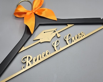 Custom Graduation Name Hanger | Personalized Wooden Hanger for Grad Photos, Class of 2026