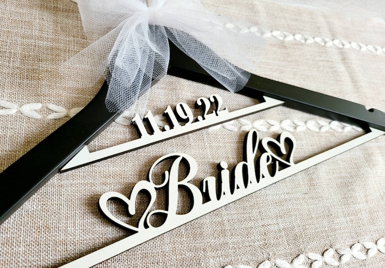 Laser Cut / Wedding Dress Hanger / Mrs Hanger / Bride Hanger / Etsy