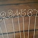 Wedding Reception Wire Table Number/ Rustic Wedding Decoration/ Wire ...