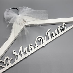 Laser Cut /laser engraving/ Wedding Dress Hanger / Mrs Hanger / Bride Hanger / Wedding Hanger / Bridesmaid Hanger / Personalized Bridal Gift